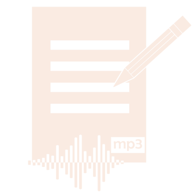 Vorbereitung des HypnoseCoachings Notizblatt mit drei Linien, einem Stift und einem Audio-Symbol.